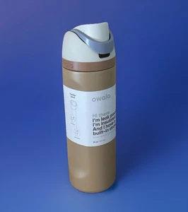 Owala Freesip Water Bottle 24oz Muddy Buddy W/ Different Pop Top Stainless Steel - Picture 1 of 4