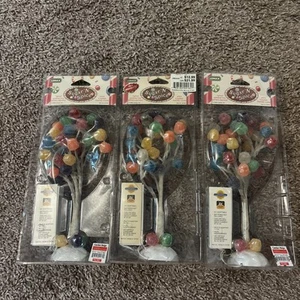 LEMAX SUGAR 'N' SPICE LIGHTED GUMDROP TREES 44162 9" TALL NIP Lot Of Three - Picture 1 of 4
