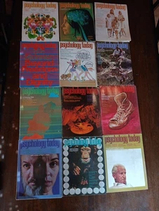 Vintage 1971 Psychology Today Magazine Lot Of 12 (1971 Full Year, Rare, Rarität) - Bild 1 von 9