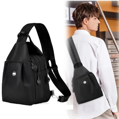 Waterproof Mini Backpack Women Purse Nylon Shoulder Rucksack Small Bag Travel  - Image 1 of 4