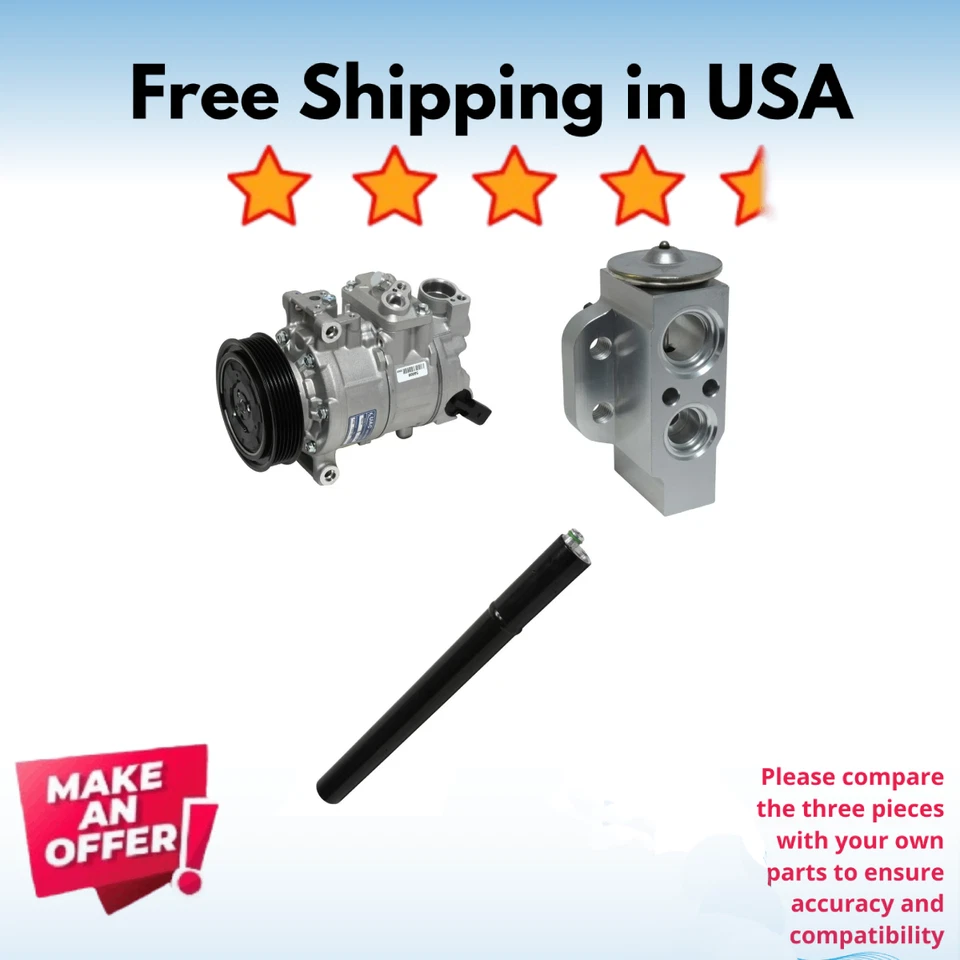 Kit Compressor A/C Fit Audi TT RS Quattro 2011-2013, Audi TT Quattro 2008 - Image 1 of 1