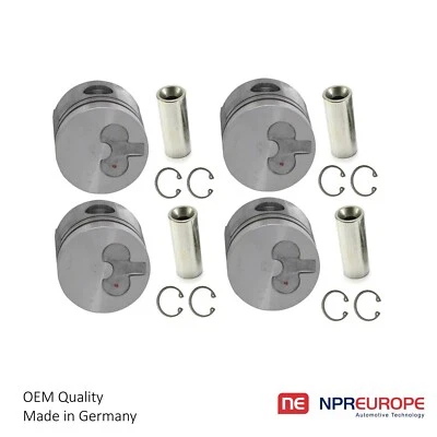 PISTON + RINGS FOR RENAULT STANDARD 86.00MM J8S 2.1 TD SET OF 4 - Image 1 of 4