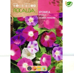 Ipomea Campanilla Trepadora (Ipomoea tricolor) 10 g / 300 semillas - flores - Imagen 1 de 4