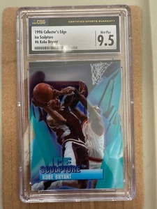 1996 Collector's Edge Rookie Rage Ice Sculpture Kobe Bryant #6 -CSG 9,5 GEM MINT - Foto 1 di 2