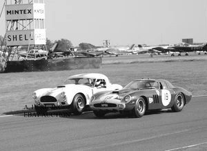 Enzo Ferrari Vs Carroll Shelby The Snake and the Stallion photo photograph - Picture 1 of 1