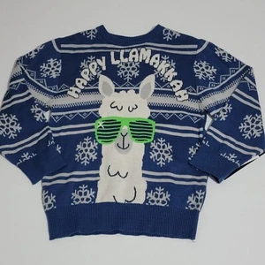 NWT Boys Sweater Size XS Extra Small Happy Llamakkah Mad Engine (damaged tag) - Picture 1 of 8