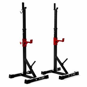 Viavito Adjustable Squat Stands ST1000 Weight Bench Support w/ Spotter Catchers