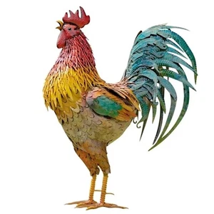 July 4th Rooster Garden Statues & Sculptures Yard Art Decor Standing Ornament - Picture 1 of 4