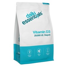 Vitamin D3 20.000 Depot 250-1000 Tabletten - Hochdosiert + Vegetarisch - 20000IE