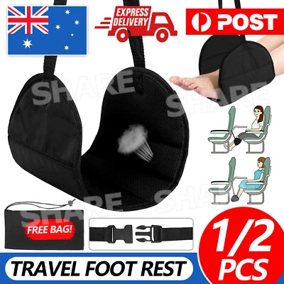 Travel Foot Rest Footrest Legs Pillow Airplane Flight Foam Cushion Sling Hammock - image 1 of 4