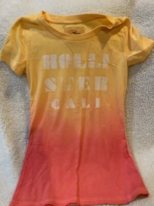 NWOT Hollister “Hollister Cali” Yellow And Pink Ombré Small Shirt - Picture 1 of 6