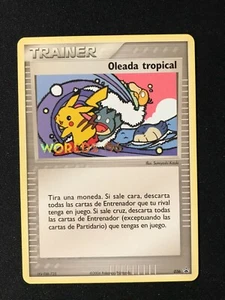 Tarjeta Pokémon Tropical Tidal Wave 2006 Campeonato Mundial Promoción Español - Imagen 1 de 4