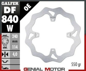2015 Galfer Rear Brake Disc Wave Fixed 240X4mm Tm Mx 144 - Picture 1 of 1
