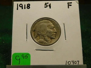 Artículo Buffalo Nickel 1918 # 10407 - Imagen 1 de 2