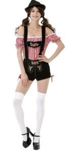 Womens Bavarian Lederhosen Costume, Size Small, German Oktoberfest Beer Girl - Picture 1 of 5