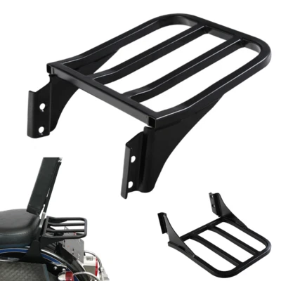 Portaequipajes trasero negro con respaldo Sissy Bar para Harley Sportster XL883 XL1200 Foto 1 de 4