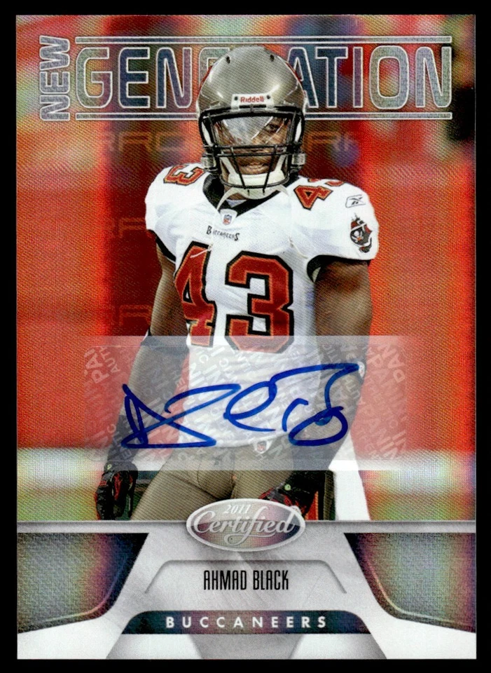 2011 Certified New Generation Ahmad Black Auto RC /25 Buccaneers #153 - Image 1 of 2