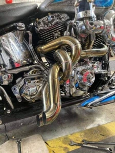 Tubo de escape personalizado para Harley Davidson DYNA FXD FXDF Fullsystem - Imagen 1 de 3