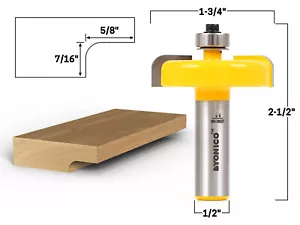 Punta router backcutter pannello rialzato - 1/2" gambo - Yonico 12152 - Foto 1 di 1