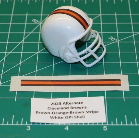 NEW 2023 Cleveland Browns ALTERNATE DIECUT decals & Football Gumball Helmets NFL Cover