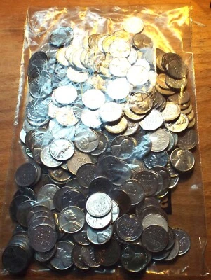 1943 Lincoln Steel Cent Bag - 250 Coins - A Mix of P - D & S Lincoln Wheat 💥💥 - Image 1 of 2