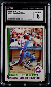 1982 O-Pee-Chee #379 Andre Dawson HOF Expos CSG 8 POP 1 *None Graded Higher* - Picture 1 of 3