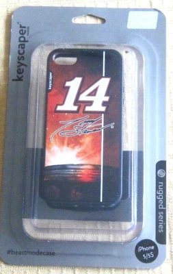 iphone Case for 5 & 5s Nascar # 14 Tony Stewart  Rugged Series by Keyscaper/ New - Image 1 of 4
