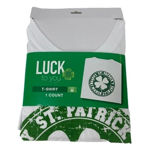  "Happy St. Patrick's Day" Short-Sleeve T-Shirt Graphic Tee Unisex Size: Medium - Picture 1 of 10