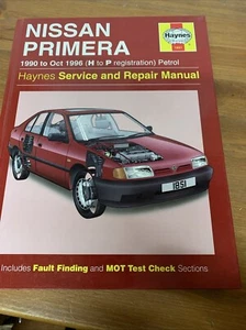 Nissan Primera 1990-1995  1597cc and 1998cc Haynes manual - Picture 1 of 4
