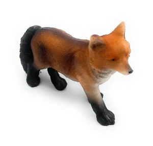 Polyresin Figur Fuchs Rotfuchs Fähe Tier Dekofigur aus Polyresin Braun 7,6 cm - Picture 1 of 7