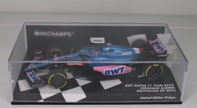 Fernando Alonso, F1, Minichamps 1/43, Alpine A522, GP Australia 2022 Ltd. 912 - Bild 1 von 4