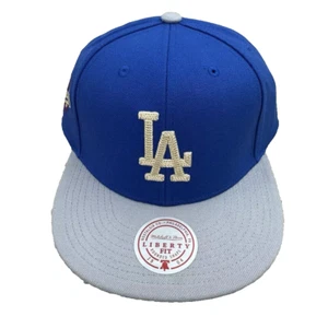 Los Angeles Dodgers Mütze blau Mitchell & Ness Snapback Liberty Fit abgerundete Form - Bild 1 von 6