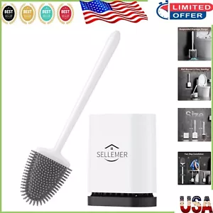 Innovative Toilet Brush & Holder Set - No Rust, Tangle-Free Cleaning Experience - Picture 1 of 7