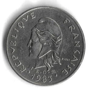 Moneda Mundial 10 Francos Polinesia Francesa 1983 - De Colección 1.000.200 - KM# 8 - Imagen 1 de 2