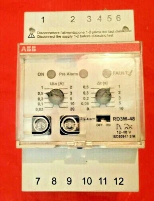 ABB RD3M-48 Residual Current Monitor 12-48V AC/DC  - Image 1 of 3