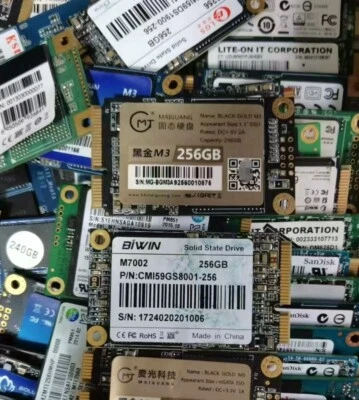 Lot of 10 1.8 in 240GB 256GB SSD MSATA Solid State Drives - Image 1 of 4