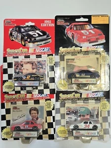 1990s Racing Champions 4- NASCAR Stock Car Diecast Rusty Wallace On Cards - Picture 1 of 2
