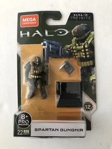 Mega Construx HALO Infinite 12 Pro Builders Spartan Gungnir 22 Pieces 2 Inch - Picture 1 of 2