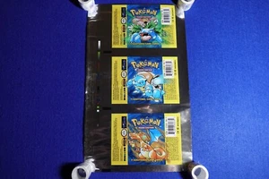 Pokemon Base Set Uncut Booster Pack Wrapper Charizard, Blastoise, Venusaur - Picture 1 of 6