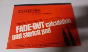  DESIGN SKIZZE PERGAMENT PAPIER PAD KLARDRUCK AUSBLENDEN 1000 PS-8 11X17 8X8 GITTER - Bild 1 von 7