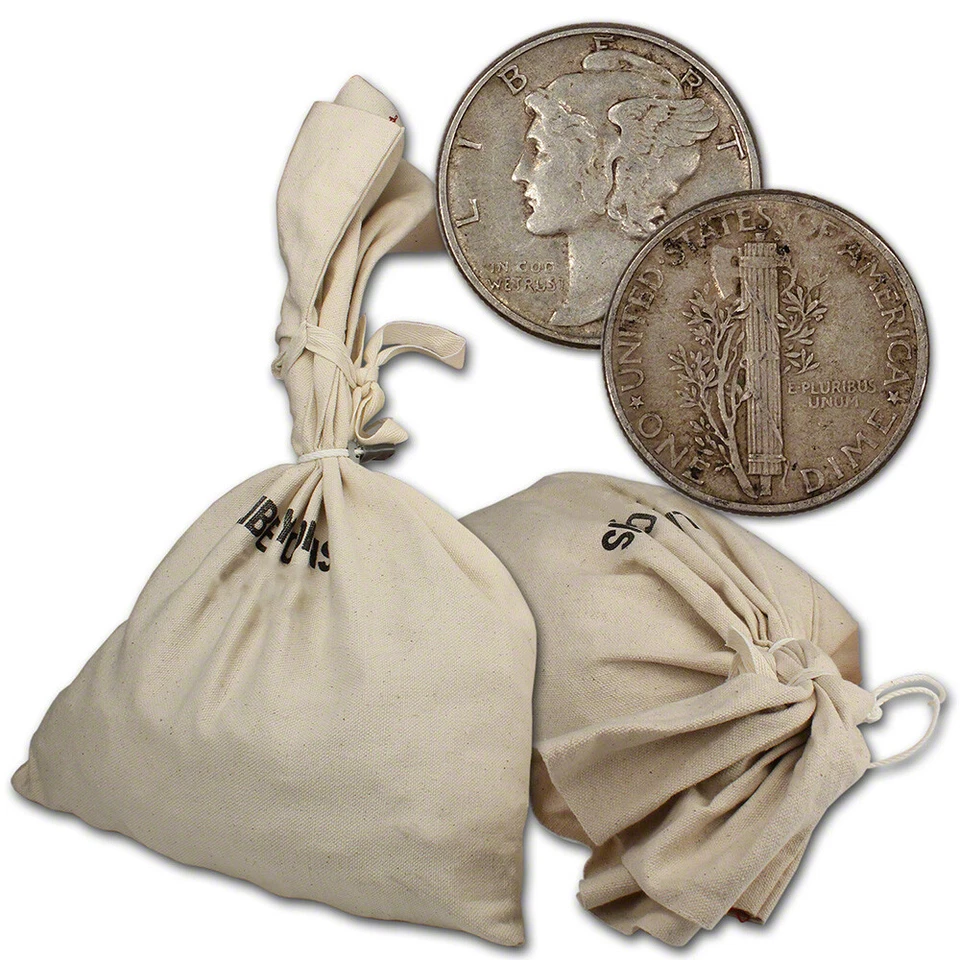 90% Silver Mercury Dimes - $1000 Face Value Bag - Image 1 of 1