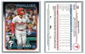 2024 TOPPS 139 BRYSON STOTT PHILLIES QUANTITY - Picture 1 of 1