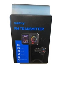 Transmisor FM Bluetooth Nulaxy para Coche, Adaptador Bluetooth Inalámbrico Coche V5.0. - Imagen 1 de 5