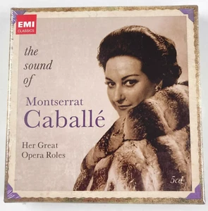 The Sound of Montserrat Caballe Her Great Opera Roles 5 CD Set (NEW) - Picture 1 of 2