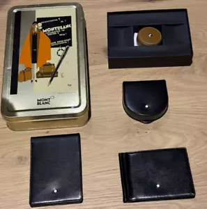 Seltenes -Orginal Mont Blanc Konvulut Massband Dose Karten Notiz Neu - Bild 1 von 9