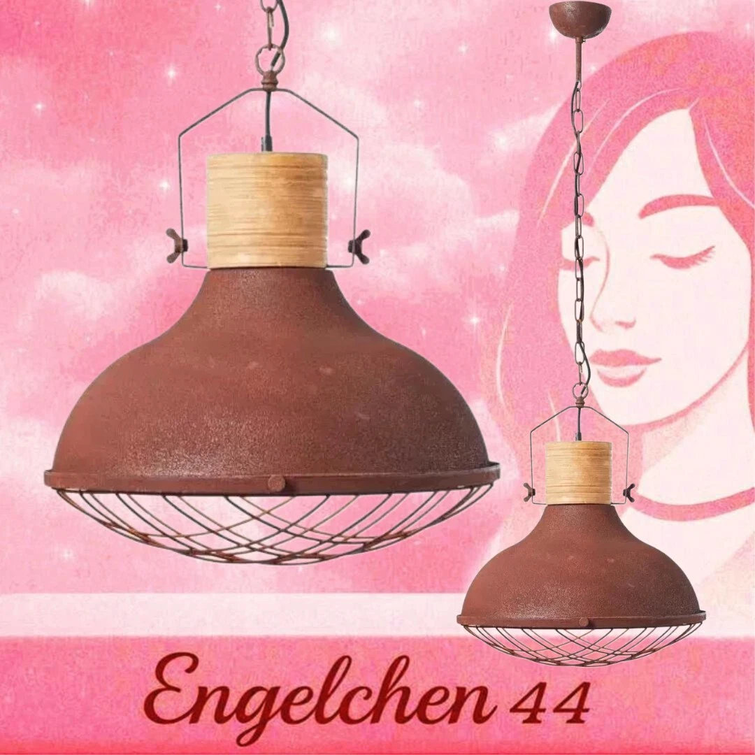 Retro Pendelleuchte Industrial Style – 80 Cm Durchmesser, E27 Fassung, Höhenverstellbar, Für Wohnzimmer & Esszimmer