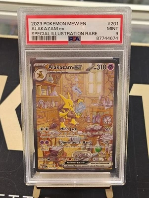 Alakazam ex 201/165 Sv: Scarlet & Violet 151 Holo PSA 9 - Image 1 of 2