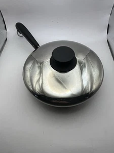 Vintage Revere Ware 8 inch Fry Pan Skillet Copper Bottom W/Lid USA - Picture 1 of 16
