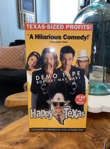 Happy Texas VHS Tape Screener Copy Demo VHS Promo Rare HTF OOP Cult Comedy IGS - Picture 1 of 12