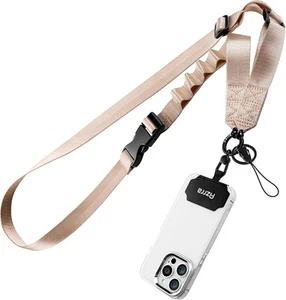 Cordon téléphone bandoulière réglable Azrra : beige universel - Photo 1 sur 6